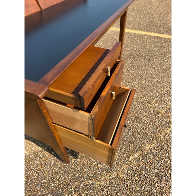 1950s Drexel Profile Executive Desk by John Van Koert For Sale - Image 9 of 12