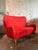 Vintage Boho Italian Wingback Settee After Ico Parisi For Sale In West Palm - Image 6 of 10