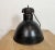 Industrial Bauhaus Black Enamel Pendant Light from Elektrosvit, 1930s For Sale - Image 10 of 18