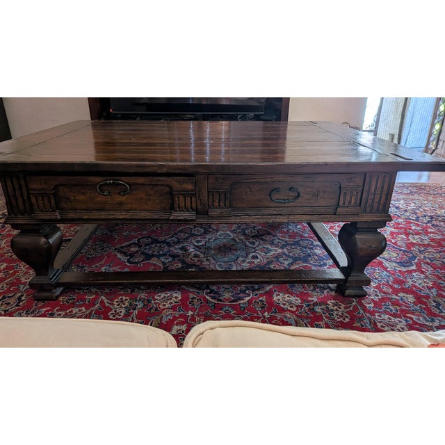 Attributed Drexel Heritage Coffee Table 1950s For Sale - Image 4 of 8