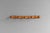 Faux bamboo coat rack with 5 posts in original polished finish. Circa 1930.
