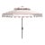 Vienna 9 Ft Double Top Umbrella - Beige/White For Sale