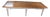 Oak Refectory Dining Table with Painted Base For Sale