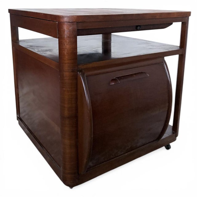 Art Deco Walnut Drinks Cabinet by Incorporall, 1930s For Sale - Image 9 of 11