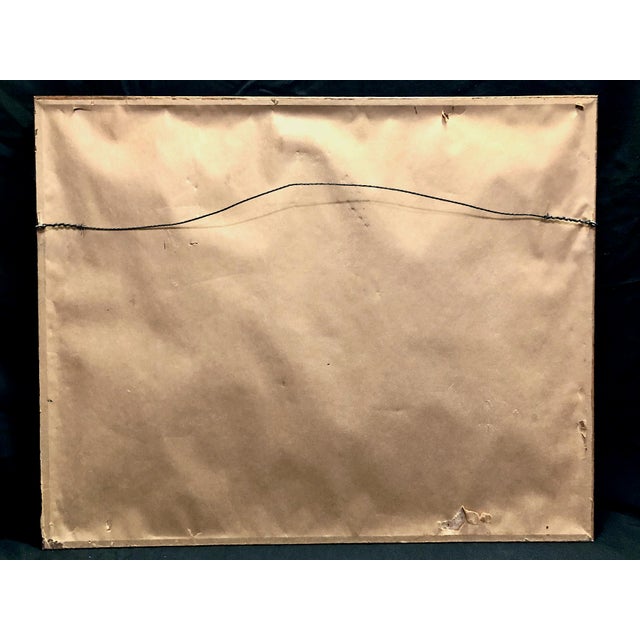 Paper A 1940s Watercolor of Diamond Head Viewed From Waikiki Beach For Sale - Image 7 of 7