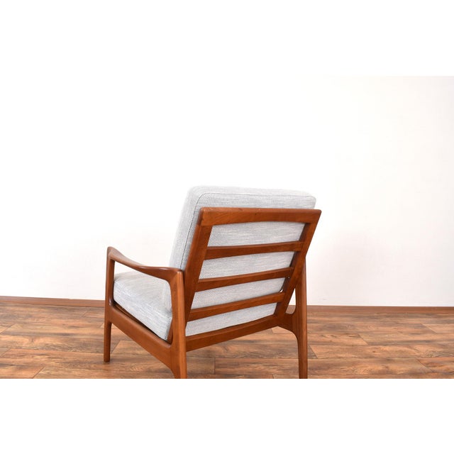 Blue Mid-Century Modern Lounge Chair from Illum Wikkelsø, 1960s For Sale - Image 8 of 12