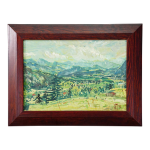 Bad Tölz, Gaißach, 1978 – Oil Painting by Alexander Michael