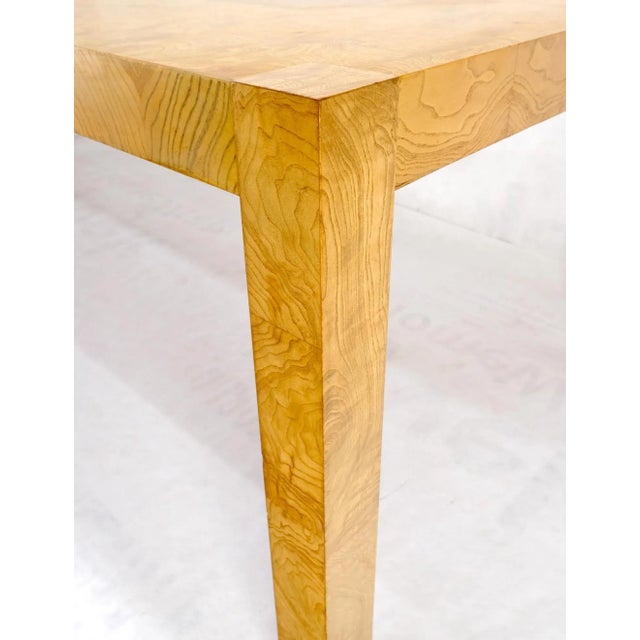 Parson Burl walnut rectangle Lane Furniture dining table w/ two 20" leaves mint!