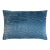 Kevin O'Brien Woodgrain Faux Bois Denim Cut Velvet 14 x 20" Pillow For Sale