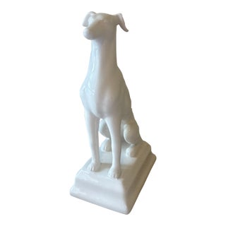 1990s Greyhound Dog Statue For Sale
