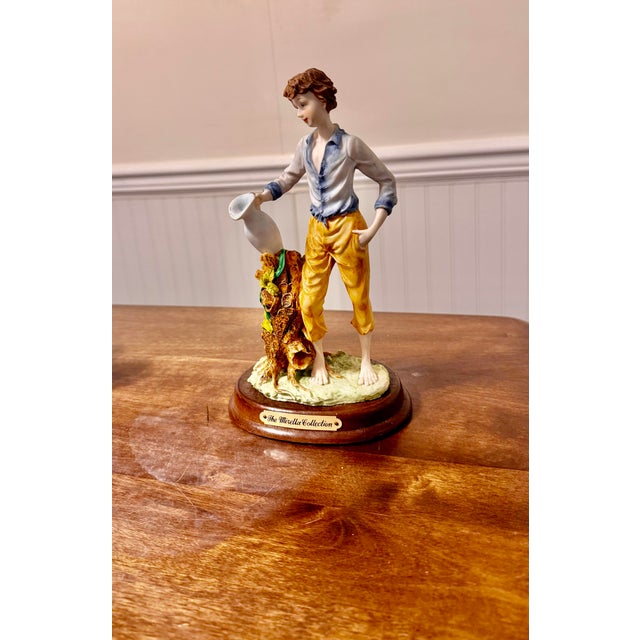Late 20th Century Italian Water/Vessel Pitcher Luca Young Man Figurine For Sale - Image 5 of 12