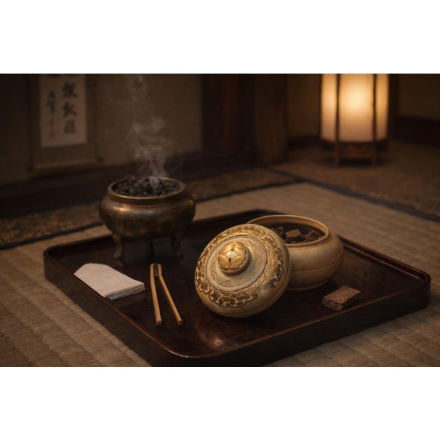 Ivory Japanese Meiji Period Carved Ivory Kōgō Incense Box With Gilt Butterflies, С1880 For Sale - Image 8 of 8