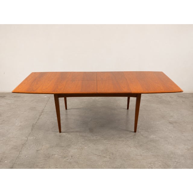 Crafted in Denmark by Falster, this mid-century modern dining table showcases classic Scandinavian design with clean...