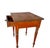 Sheraton Style Cherry Side Table. Table features a warm cherry wood finish and a single dovetailed drawer fitted with a...