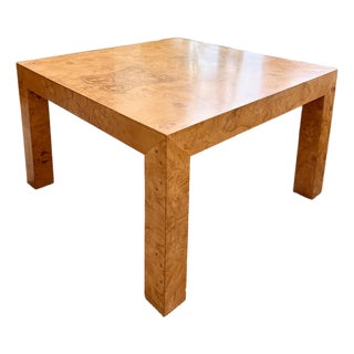 1970s Burlwood Cocktail Table For Sale