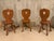 Amber Set of 6 Vintage Alpine Bavarian Heart-Cutout Plank Chairs (Brettstuhl)(Tyrolean) For Sale - Image 8 of 8