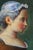 Textile Late 20th Century Girl With Racket & Shuttlecock Oil Painting After Jean Baptiste Siméon Chardin For Sale - Image 7 of 11