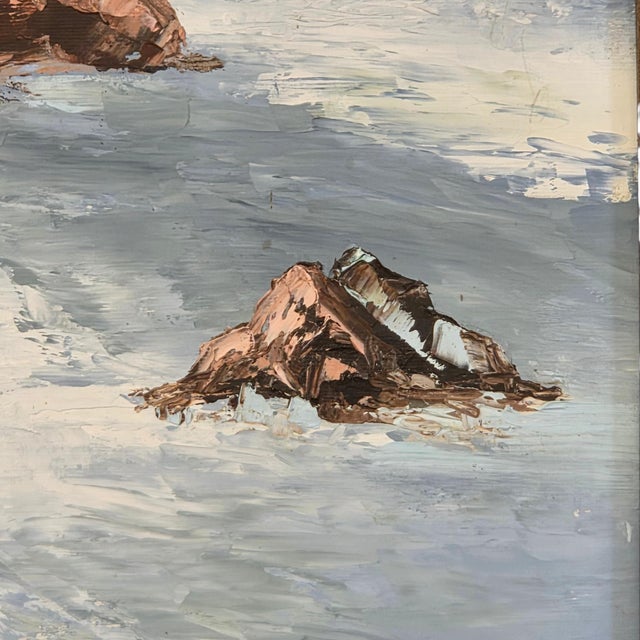 Dorothy A. Gordoy Santa Cruz Natural Bridges California Coastal Oil Painting For Sale - Image 4 of 10