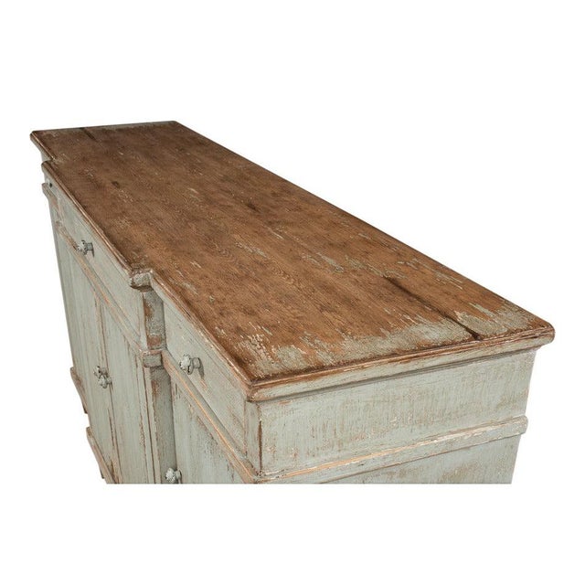 French Country Buffet in Sage Green For Sale - Image 4 of 10
