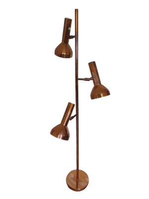 Copper Effect Floor Lamp from Cosack, 1960