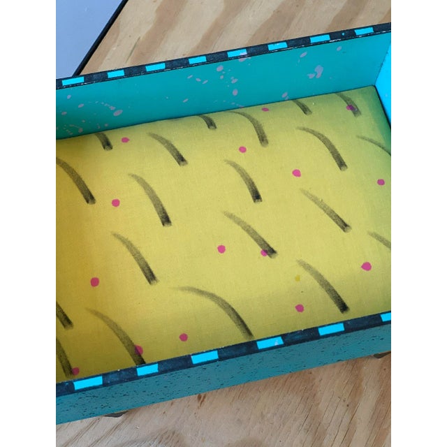 Vintage Memphis Style Box by Hollis Fingold for Radar Design Inc, Circa 1989 For Sale - Image 9 of 13