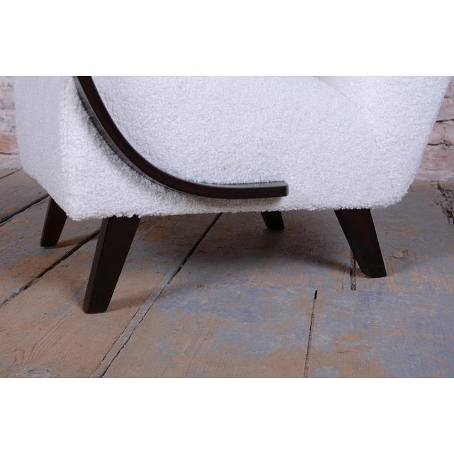 Wood Czech Art Deco Model C Armchair attributed to J. Halabala, Up Závody, 1940s For Sale - Image 7 of 18