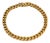 Mid 20th Century 18K Yellow Gold Classic Curb Link Bracelet For Sale