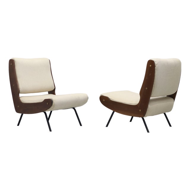 836 Lounge Chairs by Gianfranco Frattini for Cassina, 1959, Set of 2 For Sale