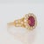 1.5Ct Burma Ruby Ring With Earth Mined Diamonds Accents: Solid 14k Gold, Size 6.75 For Sale In Columbus - Image 6 of 8