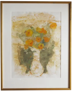 Theodore Polos Orange Flowers Watercolor