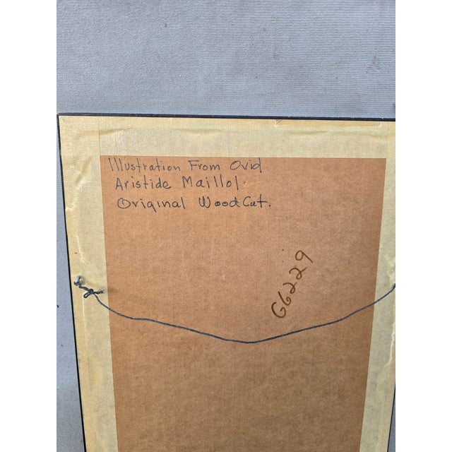 Beige Mid 20th Century Aristides Maillol Woodcut Trees For Sale - Image 8 of 8