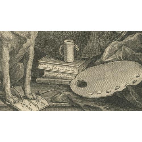 William Hogarth, The Bruiser Satirical Churchill Bear Illustration, 1763, Engraving For Sale - Image 6 of 10