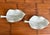 Maitland smith. These two sculptural dishes, shaped like stylized leaves, are crafted from a silvery metal with soft matte...