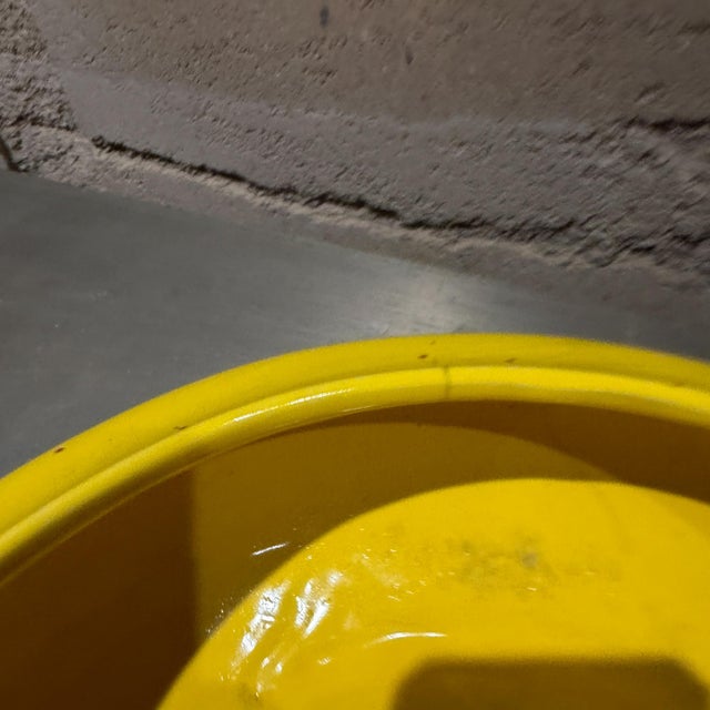 Vintage Mid-Century Modern "Ufo" Style Yellow Ceramic Bowl Planter For Sale In San Diego - Image 6 of 14