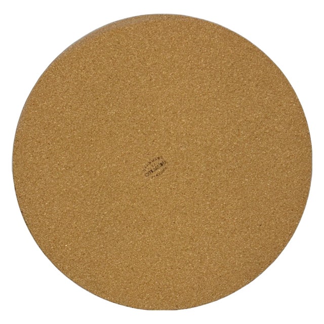 Handmade in Florence, Italy, Round Placemat in wood fiber and cork drawing palm trees and Elephants. Very elegant and easy...