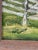 1970s Landscape Painting of River Beside a Tree & a White Broken Picket Fence, Signed Mary J. Kinderman For Sale In Nashville - Image 6 of 10