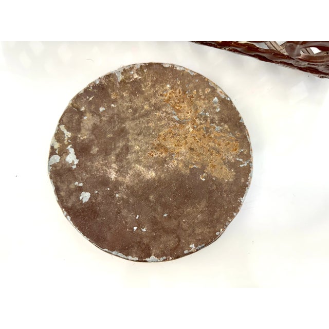 Vintage Wrought Iron Umbrella Stand For Sale - Image 10 of 10