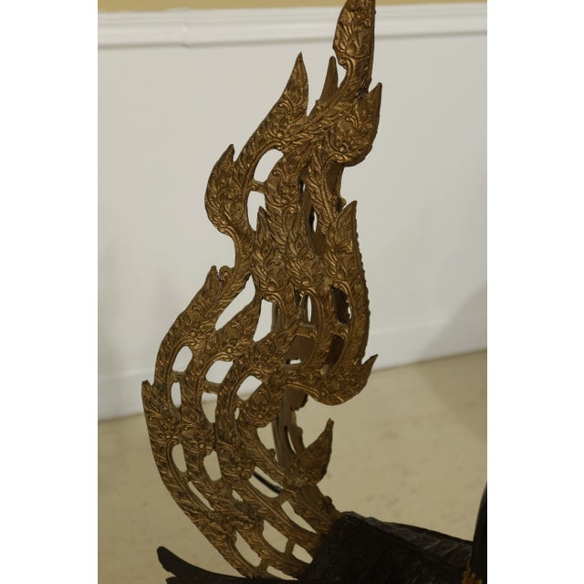 Bronze Water Goddess or Tibetan Statue on Wood Base For Sale In Philadelphia - Image 6 of 12