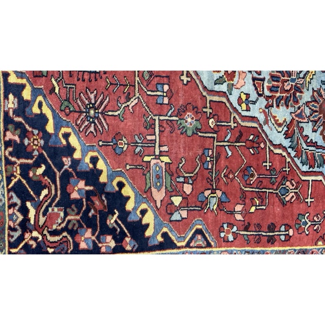 Persian Antique Persian Halvai Bidjar Rug 4’9" X 7’1” For Sale - Image 3 of 7