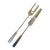 Mid 20th Century Italian Contemporary Modern Alfredo Guerra Stainless Steel Cutlery Set - 2 Pieces. For Sale