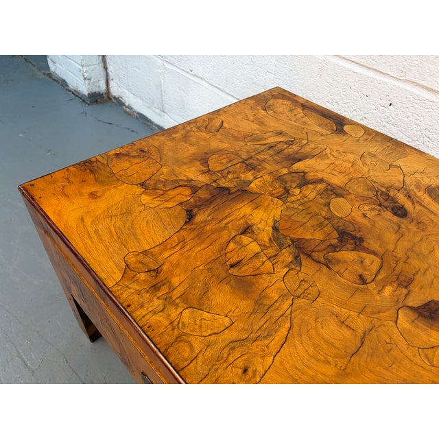 Mid 20th Century Burl Veneer Coffee Table For Sale - Image 12 of 13