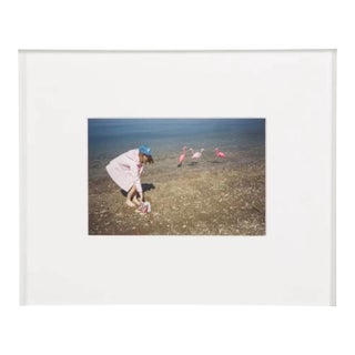 2021 Gia Coppola Tappan Collective Framed Flamingo at Beach For Sale