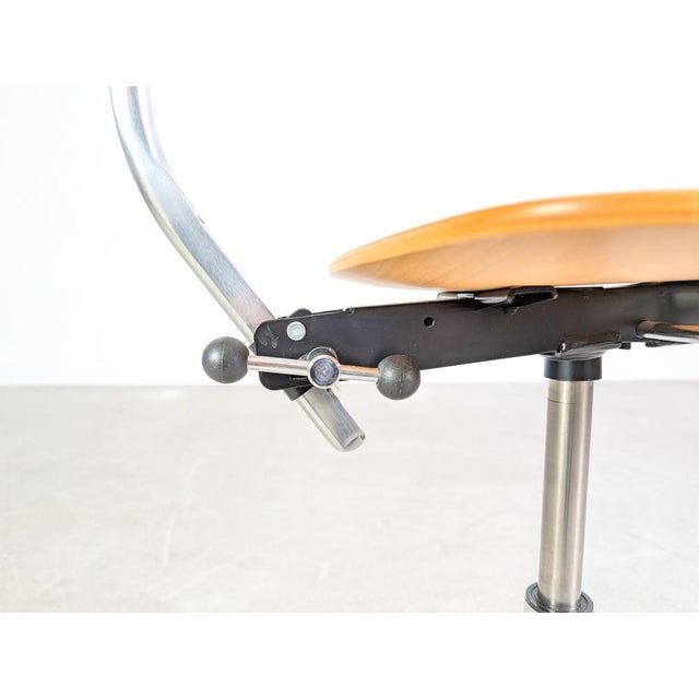 Kevi Design Office Chair in Wood by Jørgen Rasmussen for Fritz Hansen For Sale - Image 11 of 13