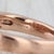 0.84ctw Diamond Halo Engagement Ring 18k Rose Gold Size 6.5-6.75 For Sale - Image 4 of 8