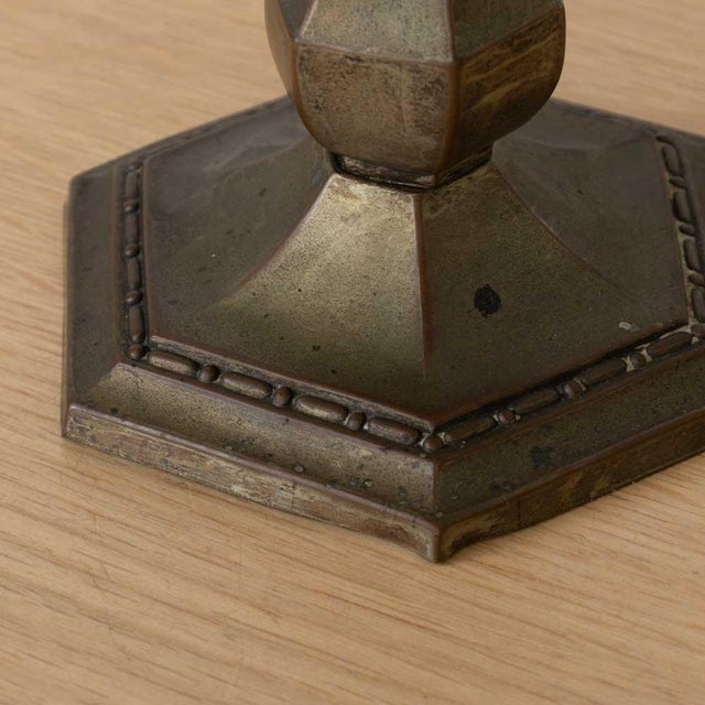 1930s Large French Pewter Pedestal Dish For Sale - Image 11 of 11