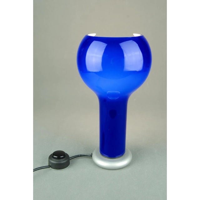 Glass Vintage Murano Glass Flash Table Lamp by Joe Colombo for Oluce For Sale - Image 7 of 9