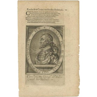 Janszoon, Charles IX of France, 1615, Paper For Sale