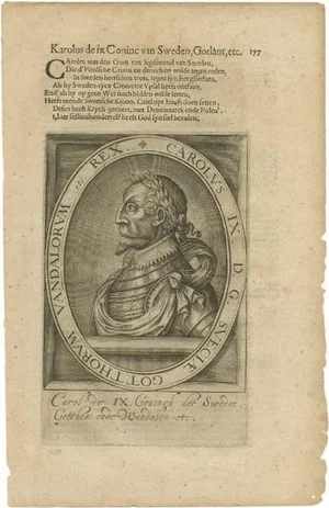 Janszoon, Charles IX of France, 1615, Paper