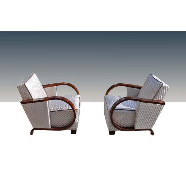 Vintage Art Deco Lounge Chairs, 1920s, Set of 2 For Sale - Image 4 of 8