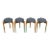 Set of 4 Mid Century Stools by Legate Furniture of Scotland For Sale